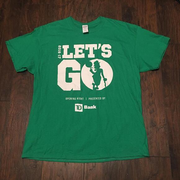 Other - Boston Celtics -17 Opening Night Lets Go Basketball Green Shirt